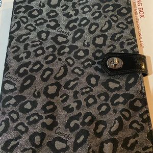 Coach leopard print iPad case
